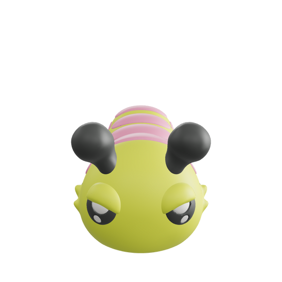Munchi-Morf - Caterpillar - Munchi-Morf is a hungry little wiggle-machine who snacks, stretches, and shimmies his way through life. With a body built for munching and morphing, he's equal parts cute, curious, and chaotically charming - a colourful crawler with a big personality and an even bigger appetite for adventure.
