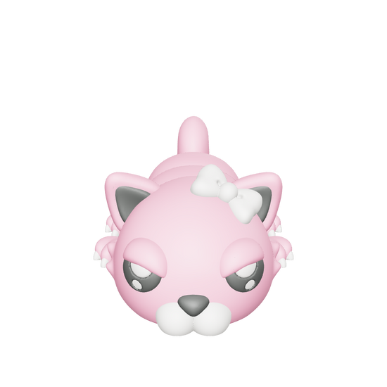 Prissi-Paw - Cat - The diva of the den. Prissi-Paw struts with elegance and attitude, her bow always perfectly tied. She's quick to hiss, quicker to charm, and secretly loves a good cuddle - though she'd never admit it.