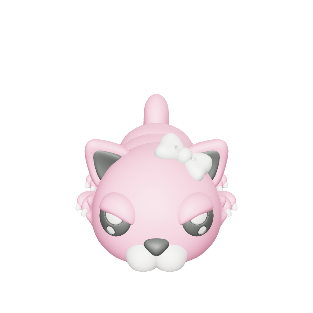 Prissi-Paw - Cat - The diva of the den. Prissi-Paw struts with elegance and attitude, her bow always perfectly tied. She's quick to hiss, quicker to charm, and secretly loves a good cuddle - though she'd never admit it.